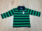 Jongens longsleeve shirt groen/blauw gestreept maat 80, Kinderen en Baby's, Babykleding | Maat 80, Ophalen of Verzenden, Gebruikt
