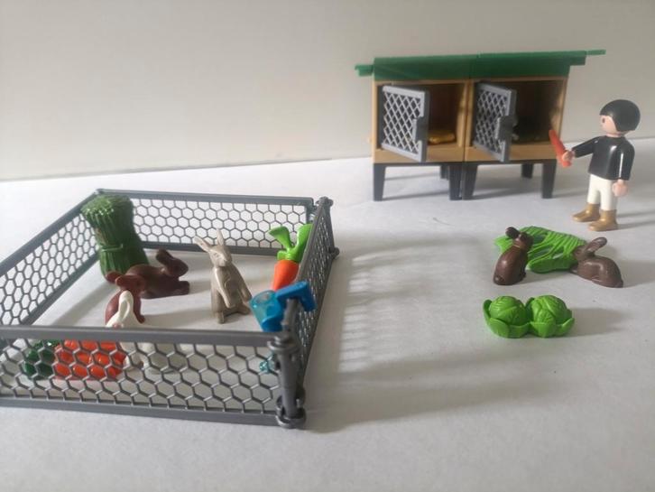 Playmobil 6140 Konijnenhok met Ren, Kinderen en Baby's, Speelgoed | Playmobil, Zo goed als nieuw, Complete set, Ophalen of Verzenden