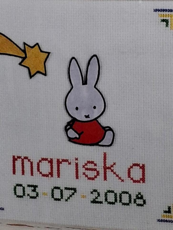 Nieuw Borduurpakket Geboorte Nijntje/Beer, Hobby en Vrije tijd, Borduren en Borduurmachines, Nieuw, Borduurpakket, Handborduren