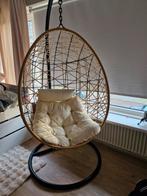 Hang schommelstoel ei, Huis en Inrichting, Stoelen, Ophalen, Gebruikt, Wit, Eén