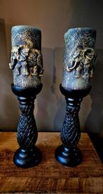 Gezellige windlichten en kaarsen standaards, Huis en Inrichting, Woonaccessoires | Kandelaars en Kaarsen, Ophalen, Overige materialen