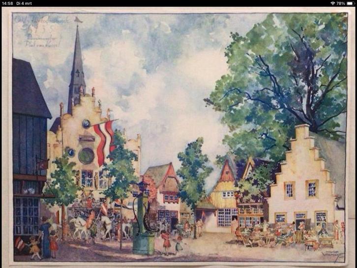 Herman Moerkerk, Antiek en Kunst, Kunst | Litho's en Zeefdrukken, Ophalen of Verzenden