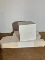 Witte kartonne doosjes (12x12x12 cm), Doe-het-zelf en Verbouw, Kratten en Dozen, Doos, Opvouwbaar, Minder dan 35 cm, Minder dan 50 cm