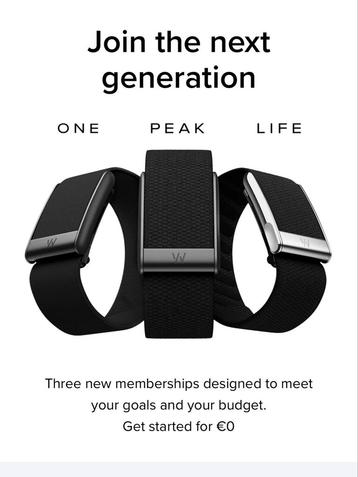 Whoop 5.0 PEAK + 1 maand gratis beschikbaar voor biedingen