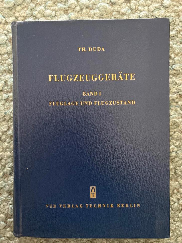Th. Duda - Flugzeuggeräte Band 1 (1959), Boeken, Techniek, Gelezen, Overige onderwerpen, Verzenden