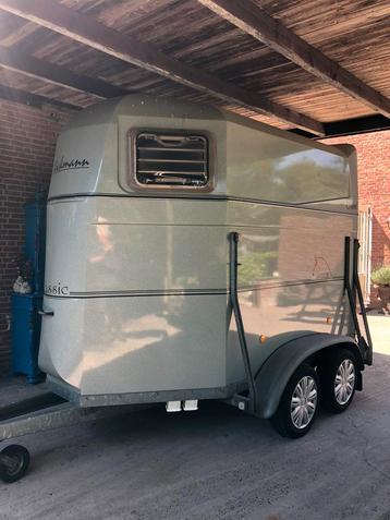 Bockmann 2 Paards Trailer zo goed al Nieuw beschikbaar voor biedingen