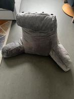Grijs lees kussen/ steunkussen met nekrol, Ophalen, Zo goed als nieuw, Grijs, Overige vormen