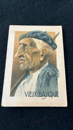 Illustratie franse man Baskenland, Ophalen of Verzenden, 1940 tot 1960, Ongelopen, Overige thema's