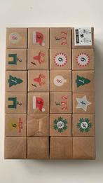 Adventskalender - 24 kartonnen doosjes - kerst kalender, Zo goed als nieuw, Ophalen