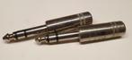 6,35 mm stereo audio jack 5 stuks, Verzenden, Gebruikt, Instrument