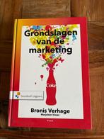 Boek - Grondslagen van de marketing 9e druk - Bronis Verhage, Boeken, Ophalen, Zo goed als nieuw, Economie en Marketing, Noordhoff Uitgevers