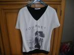 nieuw leuk zomer shirt v hals mooie print g ricceri maat 40, Ophalen of Verzenden, Nieuw, Maat 38/40 (M), Korte mouw