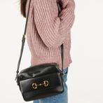 Nieuwe Gucci horsebit 1955 lederen tas orgineel authentiek, Ophalen of Verzenden, Nieuw, Zwart