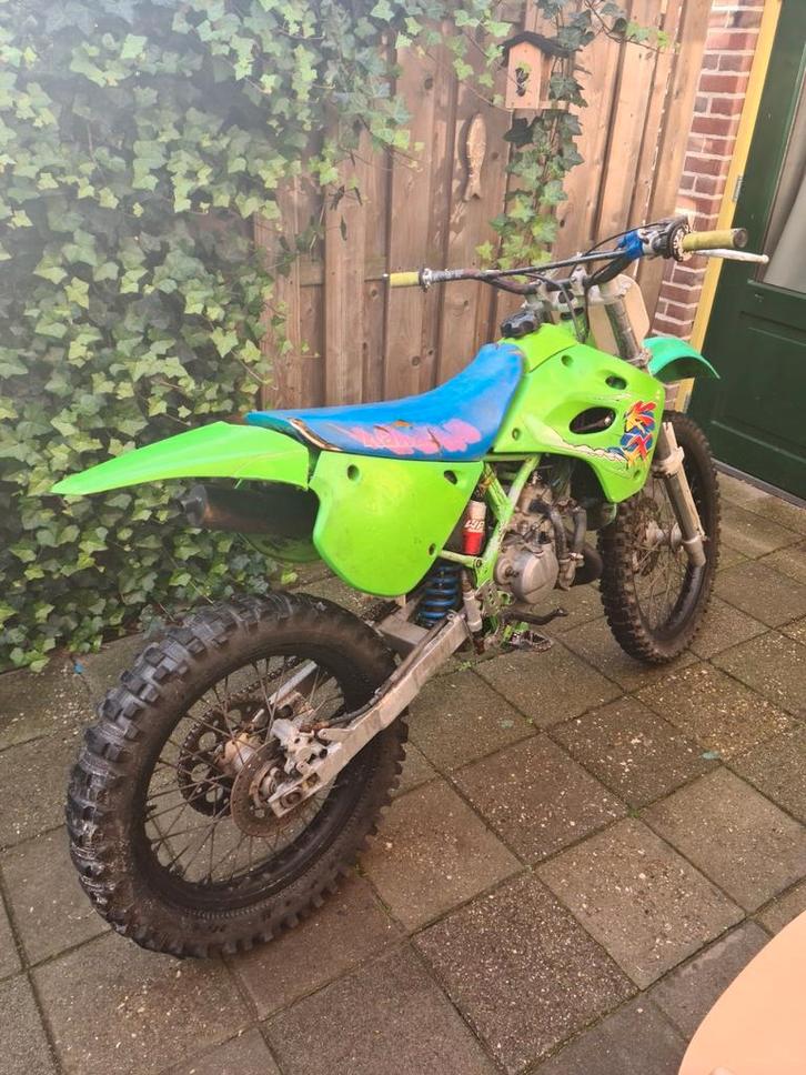 Kawasaki 85cc grote wielen, Motoren, Tuning en Styling, Ophalen of Verzenden