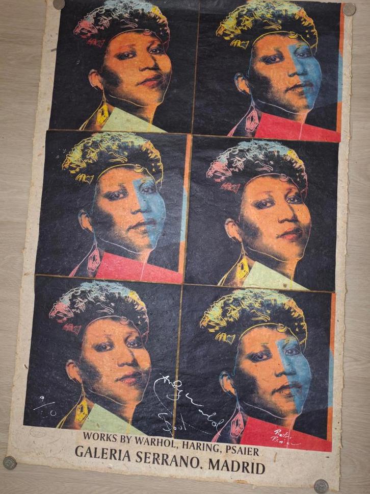 Andy Warhol , Aretha Franklin, Antiek en Kunst, Kunst | Litho's en Zeefdrukken, Ophalen of Verzenden