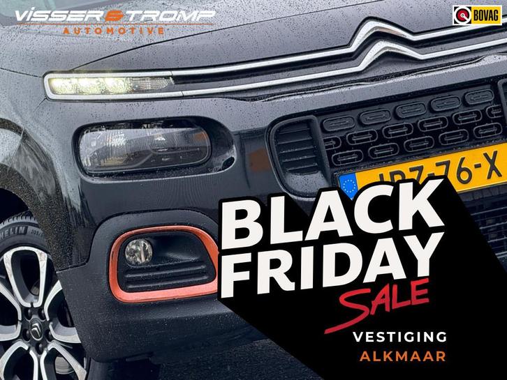 Citroen Berlingo 1.2 PureTech 110pk XTR - Noir Onyx - Carpla, Auto's, Citroën, Bedrijf, Te koop, Berlingo, ABS, Airbags, Airconditioning