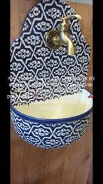 Oosterse waskom , koper waskom , Marokkaanse waskom, Doe-het-zelf en Verbouw, Sanitair, Ophalen of Verzenden, Nieuw, Steen, Wastafel