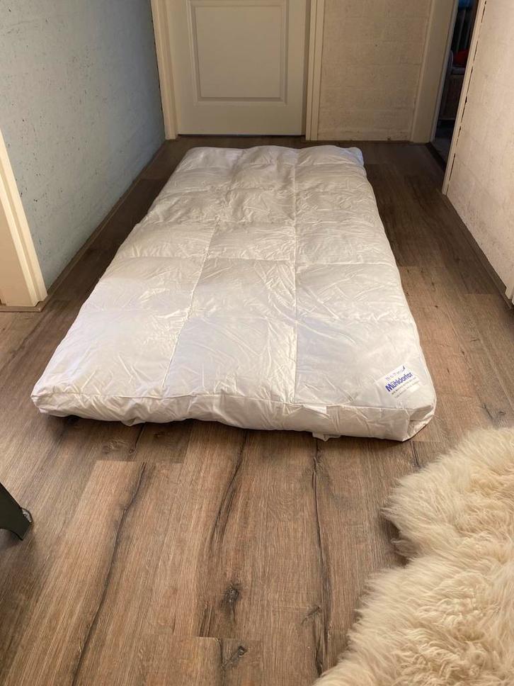 Topdek Matrasbeschermer Dons - Anti-doorliggen, Huis en Inrichting, Slaapkamer | Beddengoed, Zo goed als nieuw, Deken of Dekbed