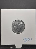 25 cent 1901 koningin Wilhelmina, Zilver, 25 cent, Ophalen of Verzenden, Koningin Wilhelmina