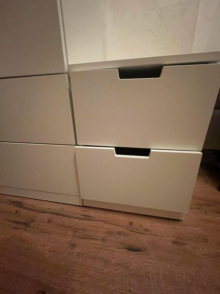 Ikea Nordli ladeblok, twee stuks, wit, Huis en Inrichting, Kasten | Ladekasten, Gebruikt, Minder dan 100 cm, Minder dan 50 cm