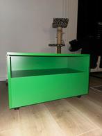 Groene bijzettafel/salontafel, Huis en Inrichting, Tafels | Salontafels, Ophalen, Vierkant, 50 tot 100 cm, Zo goed als nieuw