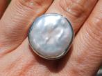 Vanoli 925 zilveren handgemaakte ring baroque parels maat 18, Daiva1973@hotmail.com, 18 tot 19, Vanoli, Nieuw