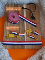 Koningsdag lint en broche vlag, Ophalen of Verzenden, Nieuw