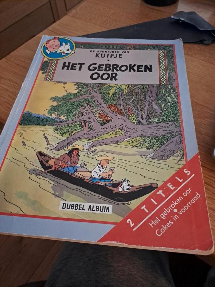 Kuifje Dubbelalbum - Gebroken Oor & Cokes in Voorraad, Boeken, Wonen en Tuinieren, Gelezen, Overige soorten, Ophalen of Verzenden