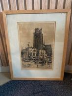 Ingelijst werk van Marius Janssen, Grote Kerk van Dordrecht, Ophalen