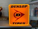 Vintage Dunlop Tires Reclame Lichtbak, Verzamelen, Merken en Reclamevoorwerpen, Gebruikt, ., Lichtbak of (neon) lamp, Ophalen of Verzenden