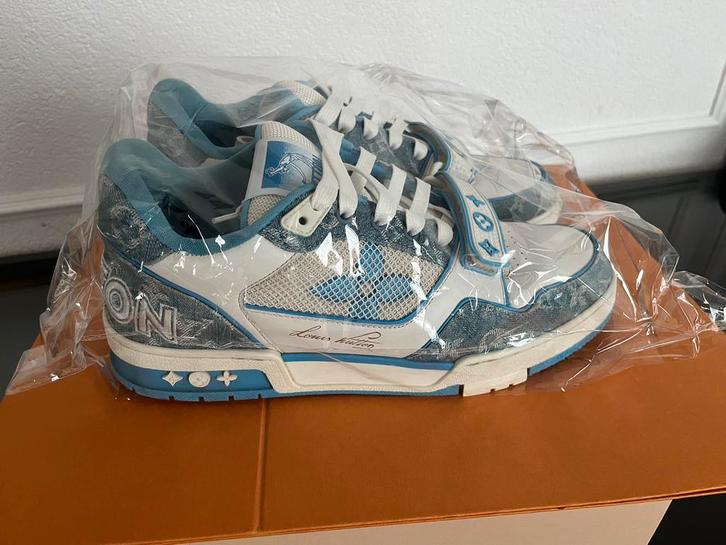 Louis Vuitton LV trainer, Kleding | Heren, Schoenen, Zo goed als nieuw, Sneakers of Gympen, Blauw, Ophalen of Verzenden