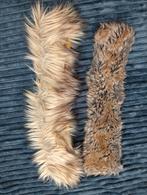 2 harige lapjes stof van 40/50 x 10 cm, gevoerd, Ophalen of Verzenden, Nieuw, Overige typen