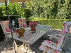 Oude teakhouten tuinset., Tuin en Terras, Ophalen of Verzenden, Gebruikt, Teakhout