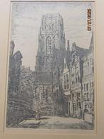 LAURENSKERK Rotterdam, Mooi ingel. Ets v WIM BEEKE, Ophalen