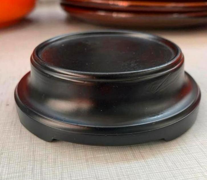 Persglazen glas voetstuk van K.P.C. de Bazel Leerdam, Antiek en Kunst, Antiek | Glas en Kristal, Ophalen of Verzenden