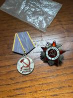 2 cccp zilveren medailles, Ophalen of Verzenden, Zilver