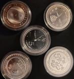 1 oz zilver . UNIKE munten - 100 € per stuk GOEDKOOP!, Ophalen of Verzenden, Overige landen, Zilver