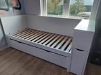 Ikea Flaxa Bed met Hoofdbord & Onderlade voor logeerbed, Huis en Inrichting, Ophalen, Gebruikt, 90 cm, Eenpersoons
