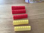 Lego rode-gele dakpan 45% 2x8., Gebruikt, Ophalen of Verzenden, Lego