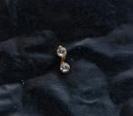 Goudkleurige neuspiercing met strass nose piercing, Overige materialen, Nieuw, Ophalen of Verzenden, Neuspiercing