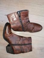 Bruine leren laars Mt 5 (38) laarsje laarzen enkellaars, Bruin, Lage of Enkellaarzen, Ophalen of Verzenden, Zo goed als nieuw