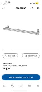 Ikea Brogrund Handdoekenrek - Zo goed als nieuw!, Huis en Inrichting, Badkamer | Badtextiel en Accessoires, Ophalen of Verzenden