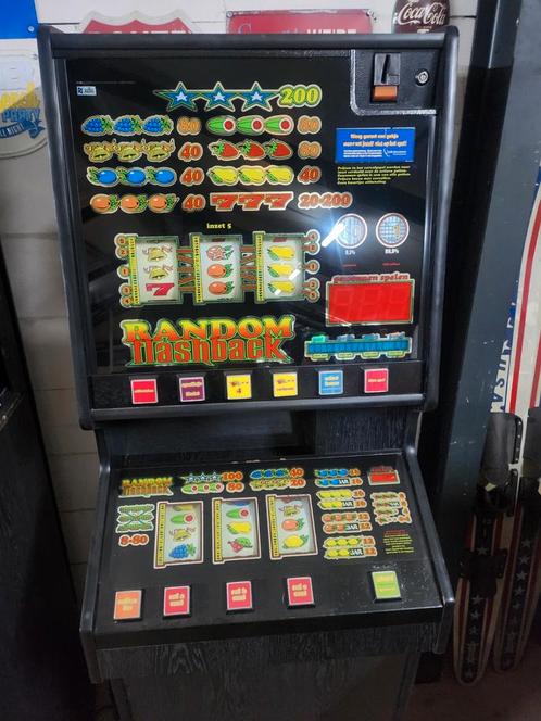 Gokkast fruitautomaat euros random flashback, Verzamelen, Automaten | Gokkasten en Fruitautomaten, Zo goed als nieuw, Met sleutels