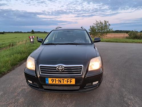 Toyota Avensis 2.0 16V WGN Linea Luna 2004 Zwart, Auto's, Toyota, Particulier, Avensis, Centrale vergrendeling, Climate control