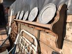 Eiken wandrek, bordenrek, Ophalen, 25 tot 50 cm, Minder dan 100 cm