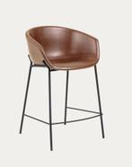 Kave Home barkruk Yvette nieuw!, Ophalen, Draaibaar, Metaal, 60 tot 90 cm