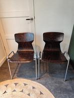 Vintage stoelen Obo eromes Wijchen model 6409, Ophalen of Verzenden, Gebruikt, Twee