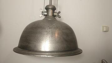 Zware hanglamp ruw nikkel  beschikbaar voor biedingen