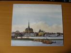 Kampen Stadsgezicht met kerk en Salonboten op de achtergrond, Verzenden, Voor 1940, Zo goed als nieuw, Overige onderwerpen