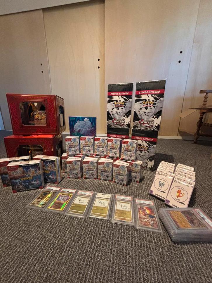 Grote Pokémon Collectie, Hobby en Vrije tijd, Verzamelkaartspellen | Yu-gi-Oh!, Zo goed als nieuw, Boosterbox, Ophalen of Verzenden